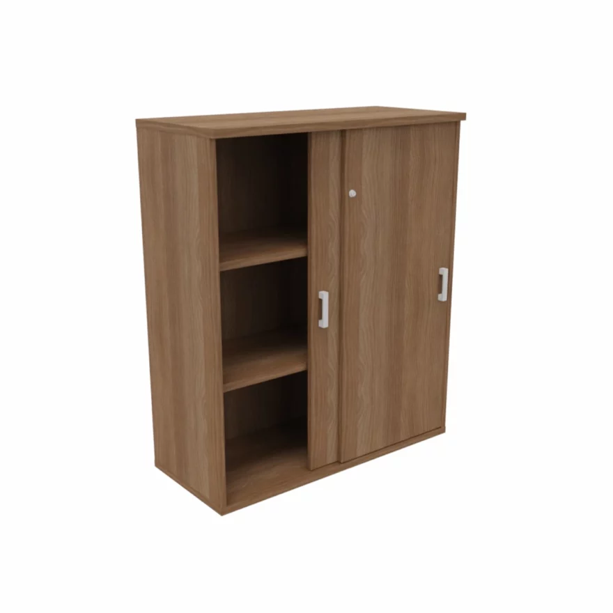 Armoire mélaminée à portes coulissantes