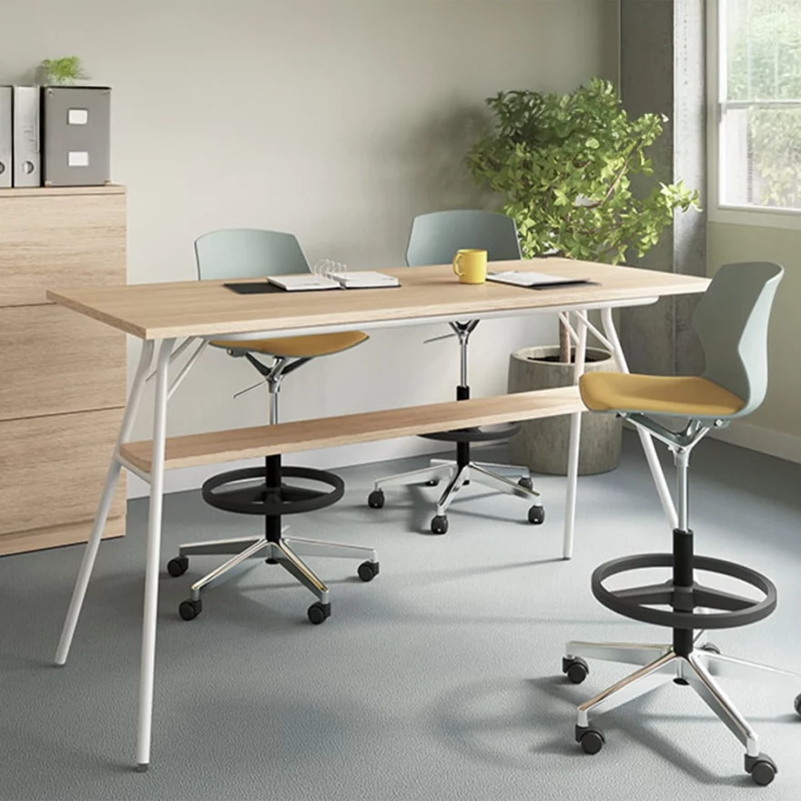 Table haute rectangulaire gamme MAX