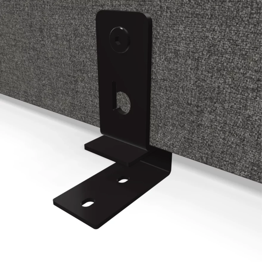 Pinces métal noir pour panneau acoustique