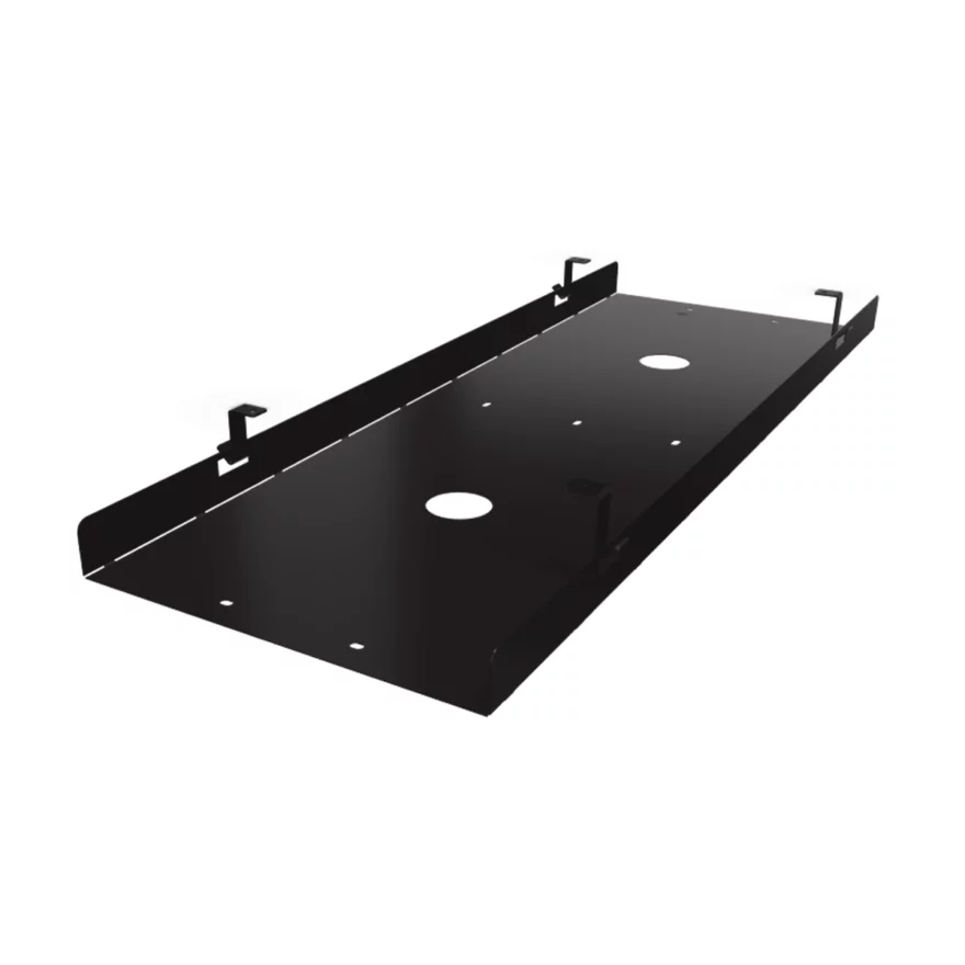 Goulotte double noire métal pour bureau double gamme ALTO