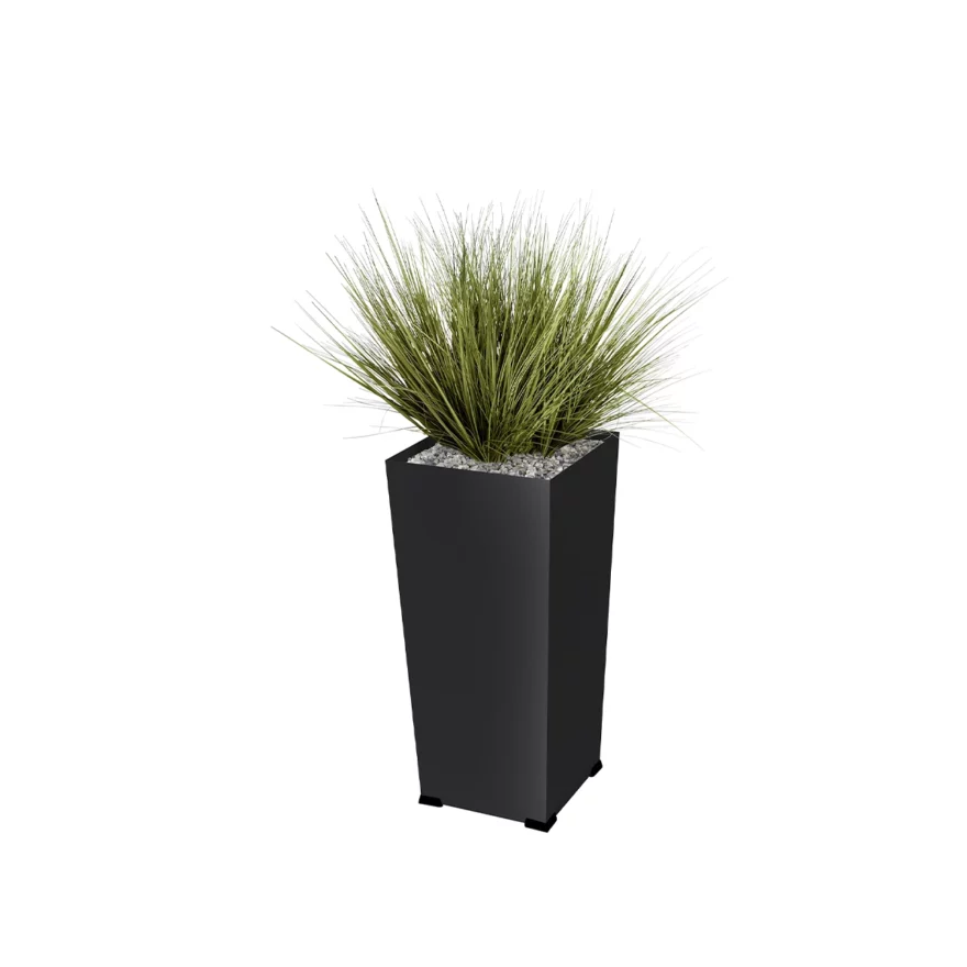 Jardiniere pot haut graminées