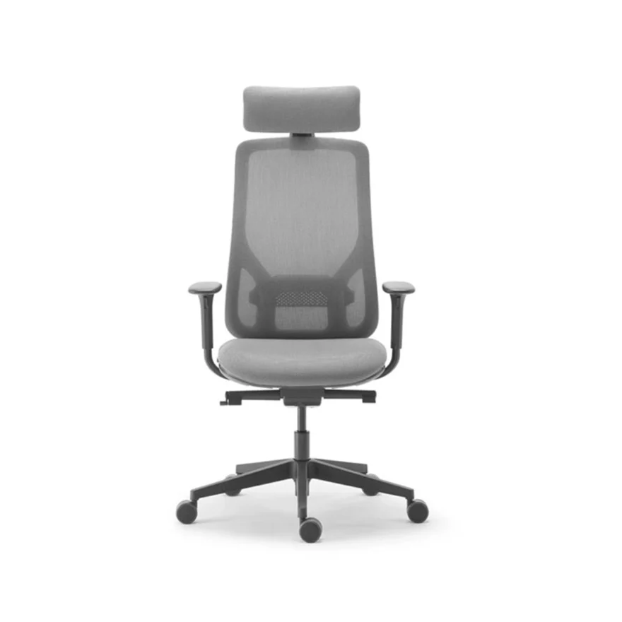 Fauteuil direction Eman avec têtière et accoudoirs 4D