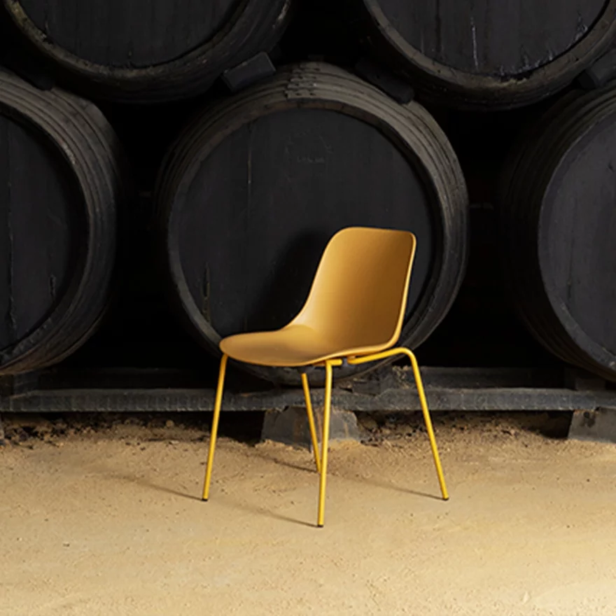 Chaise Abril Polypropylène Ocre