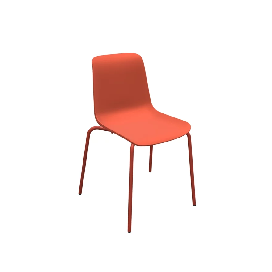 Chaise Paris polypro rouge