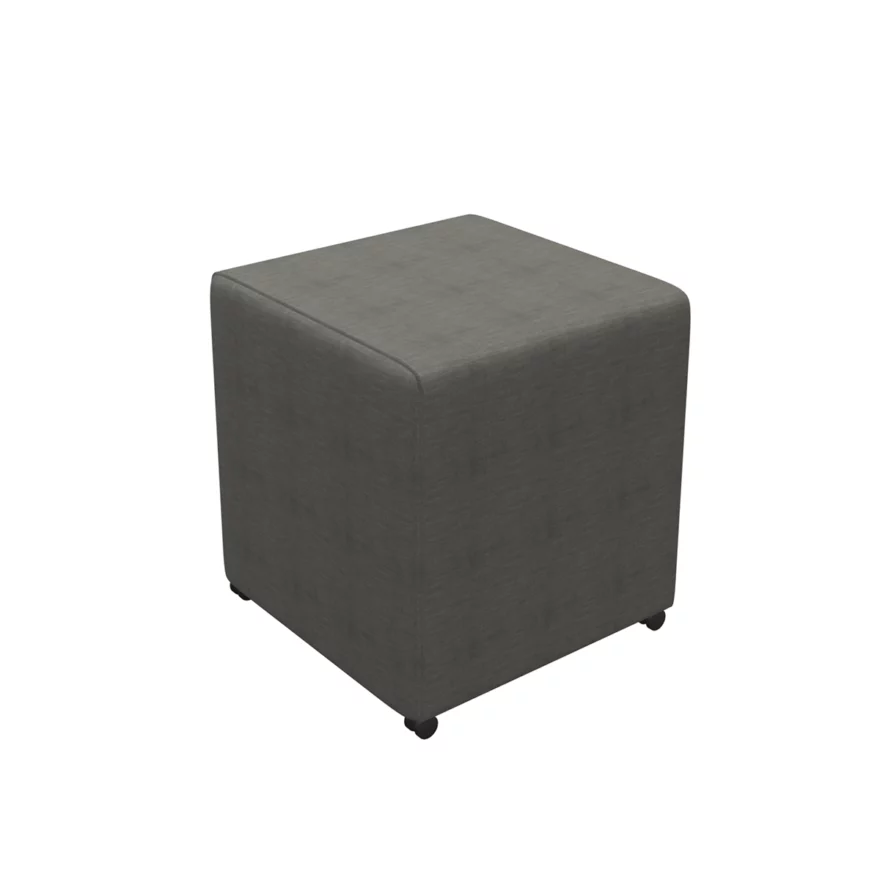 Pouf Seat sur roulettes gris