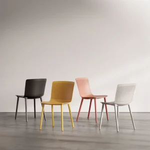 Chaise Glove Polypro et pieds métal