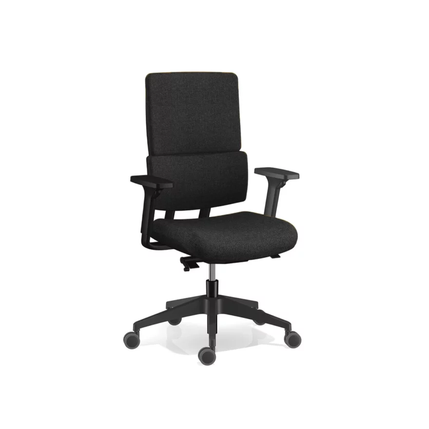 Fauteuil Wi-Max avec dossier tissu en deux parties