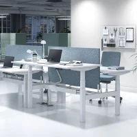 Bureau double Bench gamme TRAM PLUS réglable électriquement