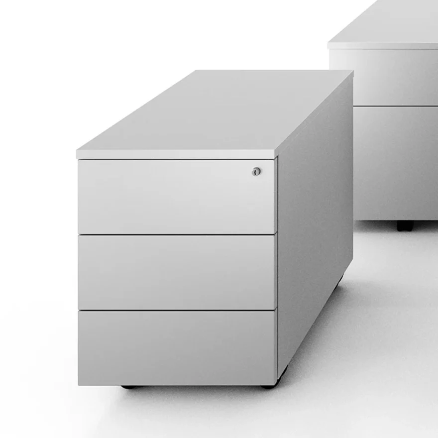 Caisson mobile 3 tiroirs avec serrure