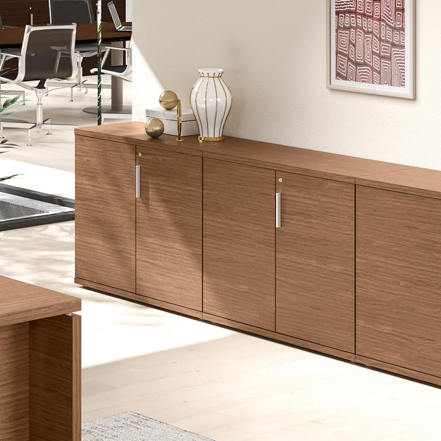 Armoire basse mélaminée gamme Remo