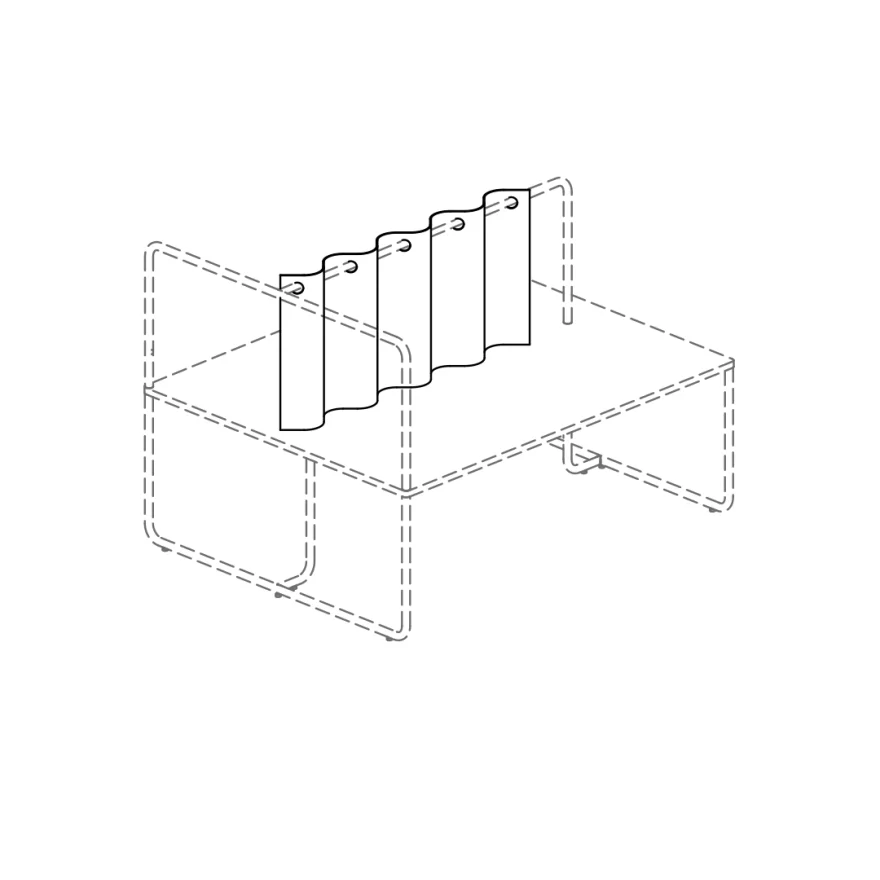 Rideau feutrine pour Arche et Bench Itube