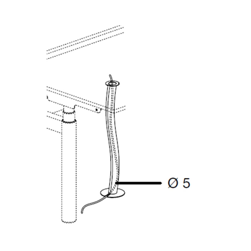 Passe câbles en tissu Nuvola
