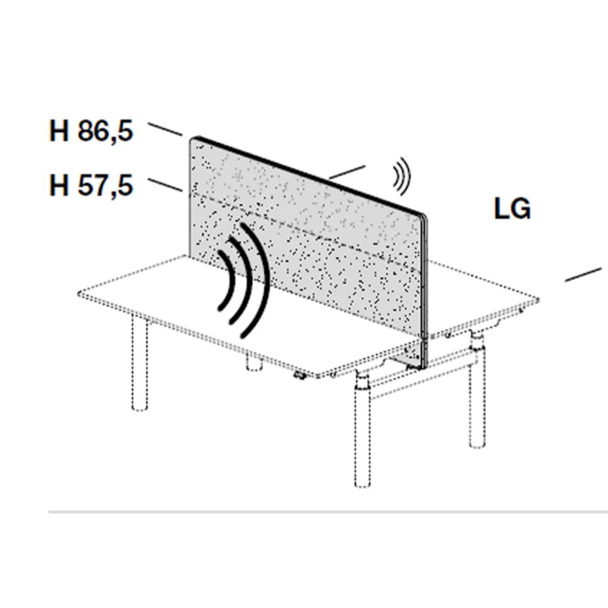 Séparateur acoustique frontal Nuvola