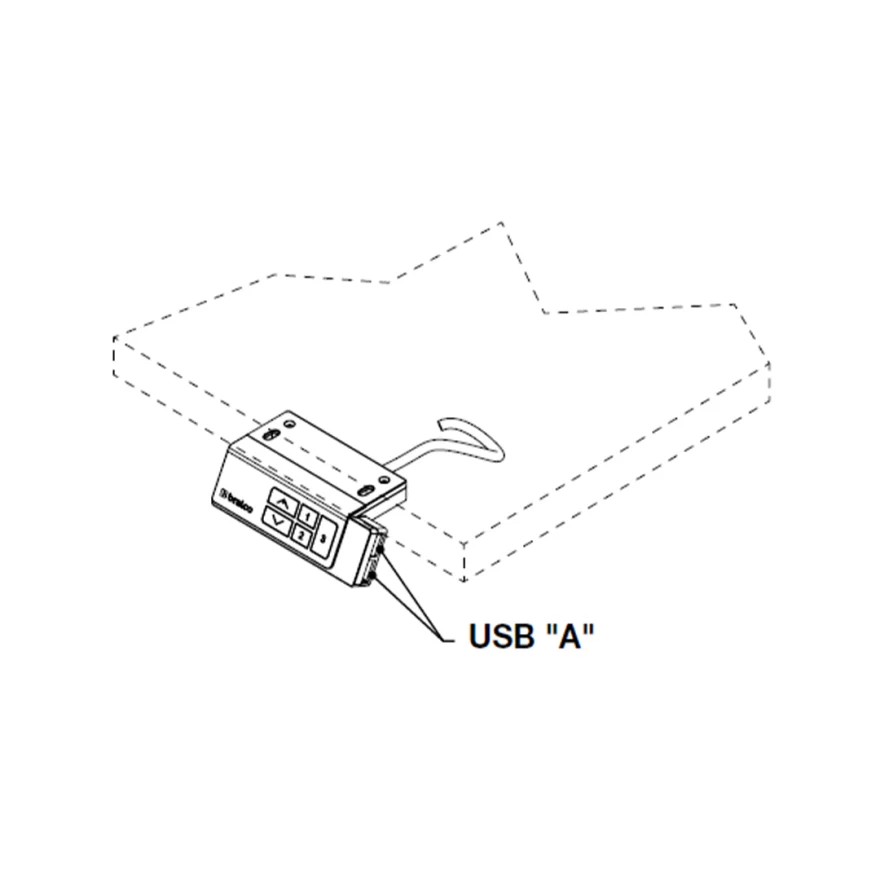 Télécommande en option avec mémoire de position pour bureaux Nuvola